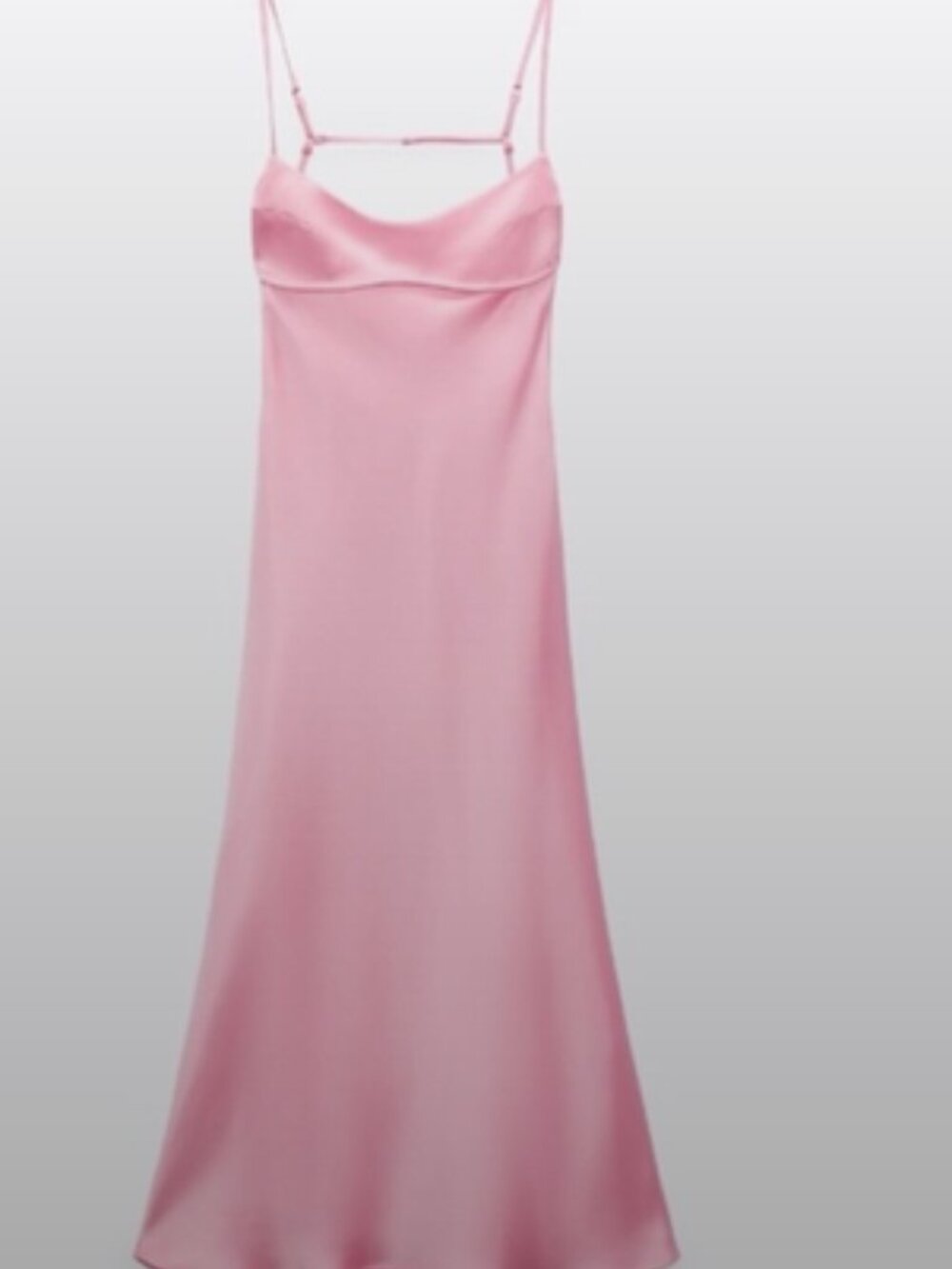 Zara Vibrant Pink Satin Dress